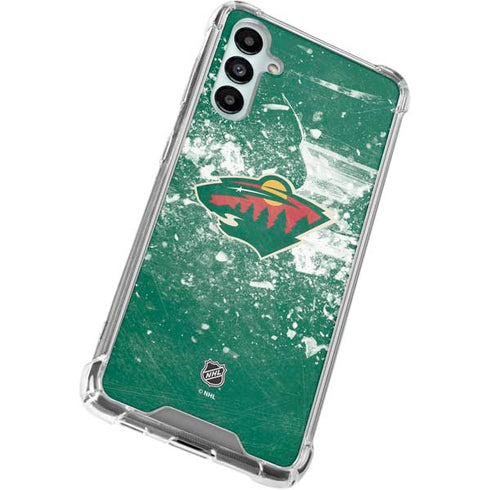 NHL Minnesota Wild Frozen Galaxy A15 5G Clear Case